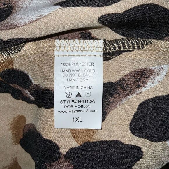 NWT Hayden Los Angeles Leopard Animal Print Dress size XL - Picture 9 of 9